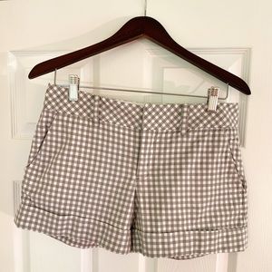Club Monaco Gingham Shorts, Size 4